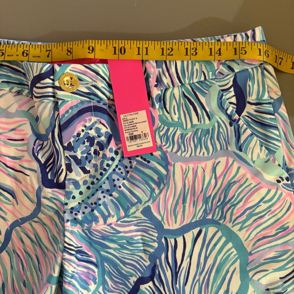 Lilly Pulitzer Callahan stretch shorts sz 6 New - Picture 6 of 8